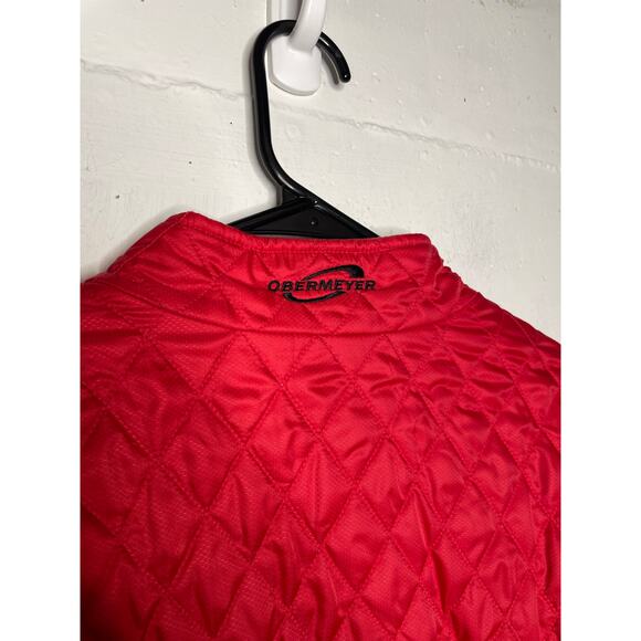 Obermeyer Women's Quilted Jacket Size 12 RED Aspen 2005 Apres Ski Light Weight - Picture 8 of 8